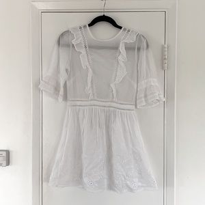 Top Shop White Mini Dress